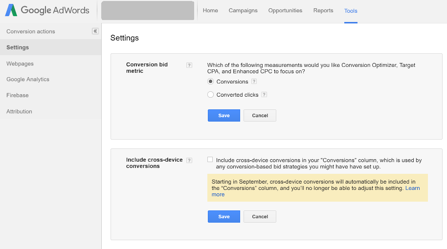 wedia-google-adwords-conversions-settings-converted-clicks
